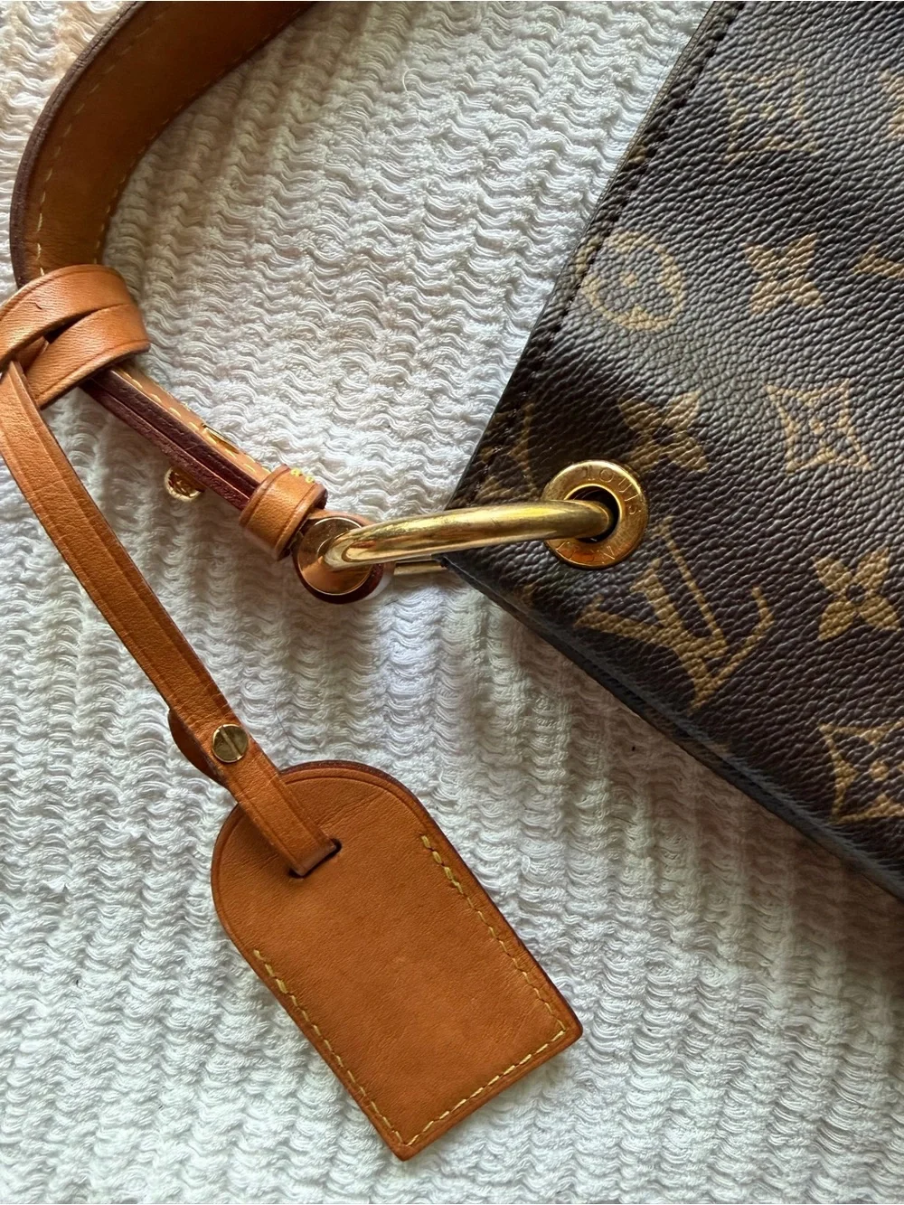 Louis Vuitton Brown Monogram Canvas Hobo Bag